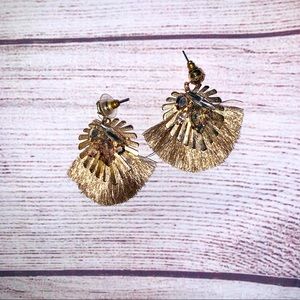 Gold Tassel Earrings